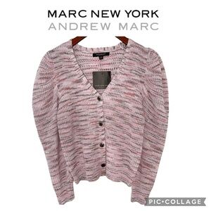 Marc New York chunky knit short cardigan sweater